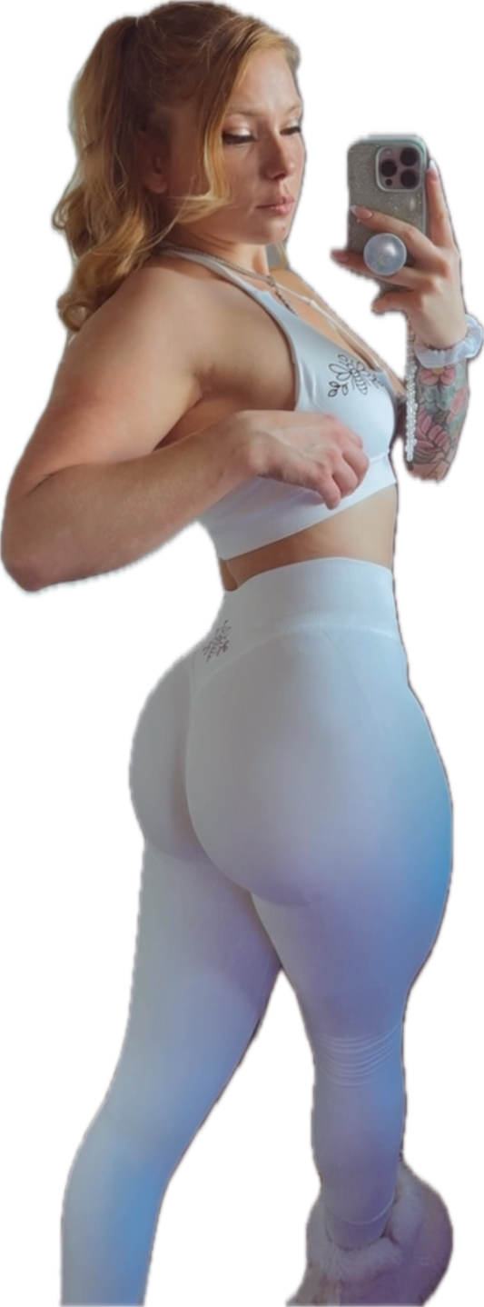 White Sporty Leggings Set image 0